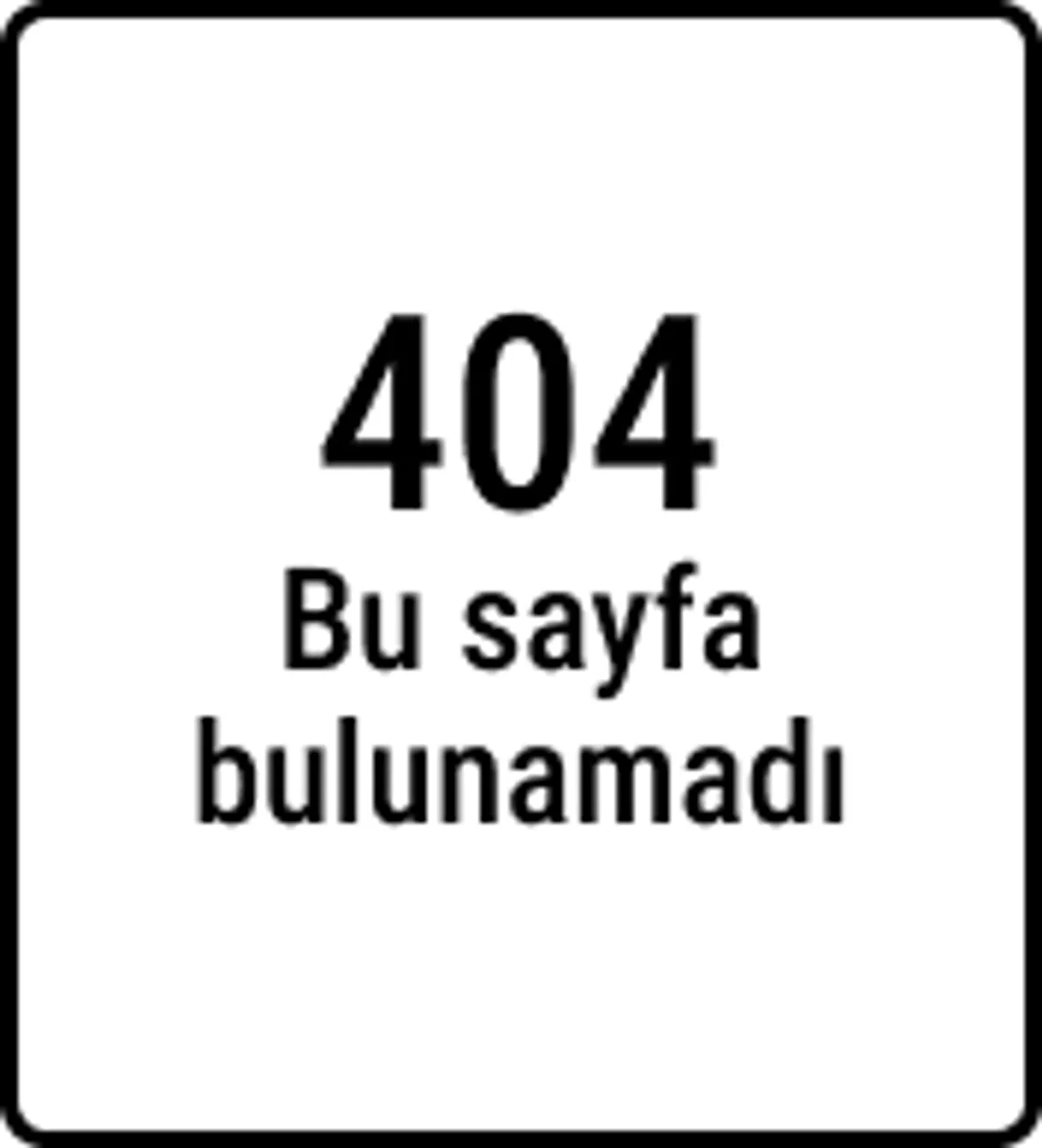 bu sayfa bulunamadı